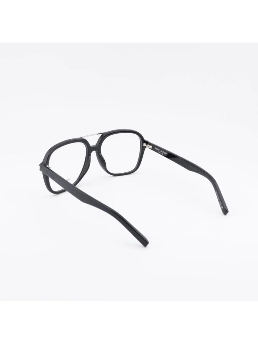 Saint Laurent SL545 OPT 001 Eyeglasses Shiny Black 58mm Square Frame